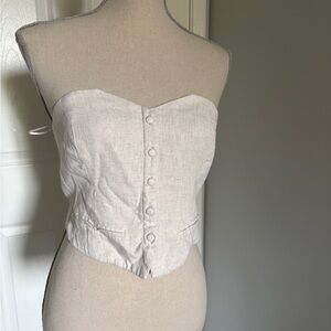 Stradivarius White Blouse Chic Top